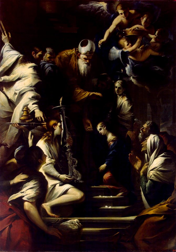 Pietro Testa - Presentation of the Virgin in the Temple - WGA22190