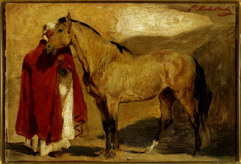 Piotr Michałowski - Moroccan man with a horse - MP 597 MNW - National Museum in Warsaw
