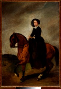 Piotr Michałowski - Portrait of Celina, artist’s daughter, on horseback - MP 287 - National Museum in Warsaw