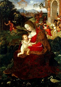 Pinturicchio - Madonna and Child with Saint John the Baptist - BF.1979.27 - Museum of Fine Arts