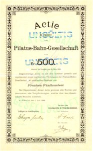 Pilatus-Bahn-Gesellschaft 1888