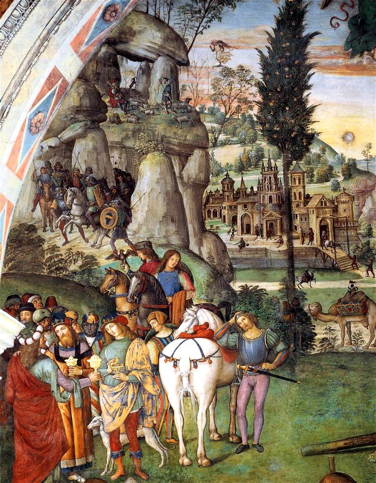 Pinturicchio - The Adoration of the Shepherds (detail) - WGA17778
