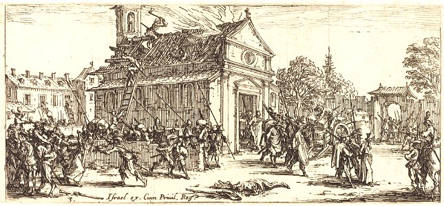 Pillaging a Monastery from The Small Miseries of War