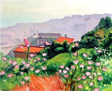 Pink Flowers Albert Marquet (1944)
