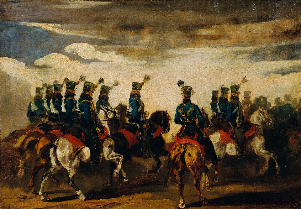 Piotr von Michalowski - Österreichische blaue Husaren - 1683 - Österreichische Galerie Belvedere