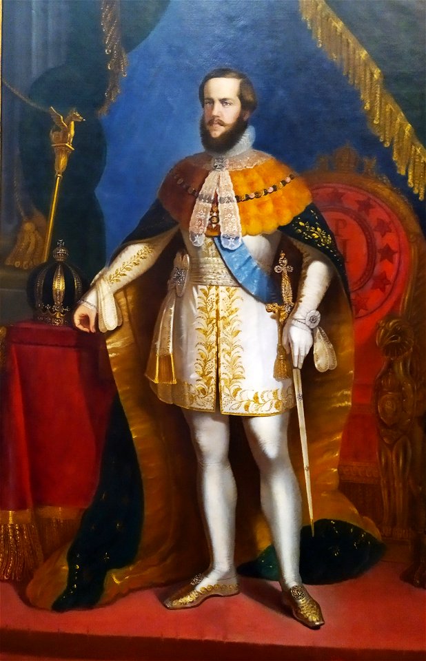 Pintura de Dom Pedro II no Museu Nacional de Belas Artes no Rio de janeiro