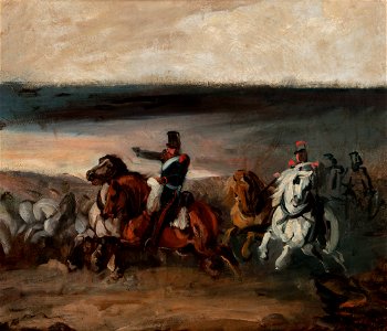 Piotr Michałowski - Attack of French Artillery - MNK II-a-755 - National Museum Kraków