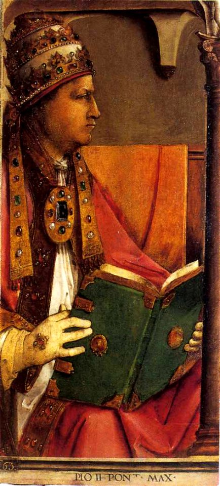 Pio II Pont Max (papa Pio II) - Studiolo di Federico da Montefeltro