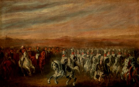 Piotr Michałowski - Dwernicki at the Head of the 2nd Uhlan Regiment - MNK II-a-732 - National Museum Kraków