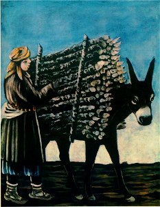 Pirosmani. Boy Who Sales Firewood With Donkey