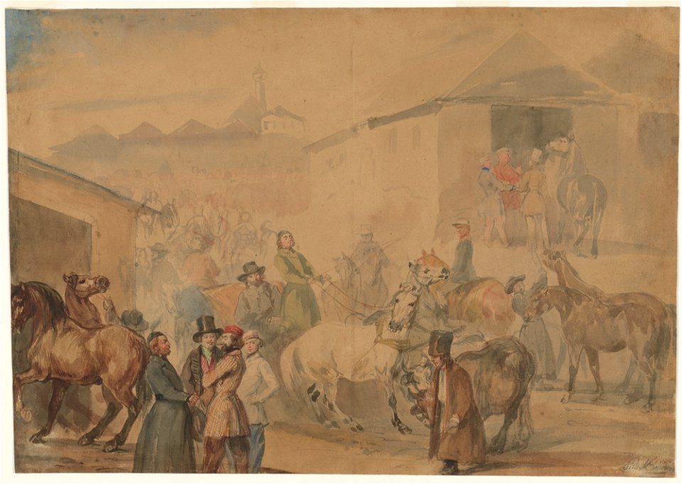Piotr Michałowski - Fair in Mościska - MNK III-r.a-9252 - National Museum Kraków