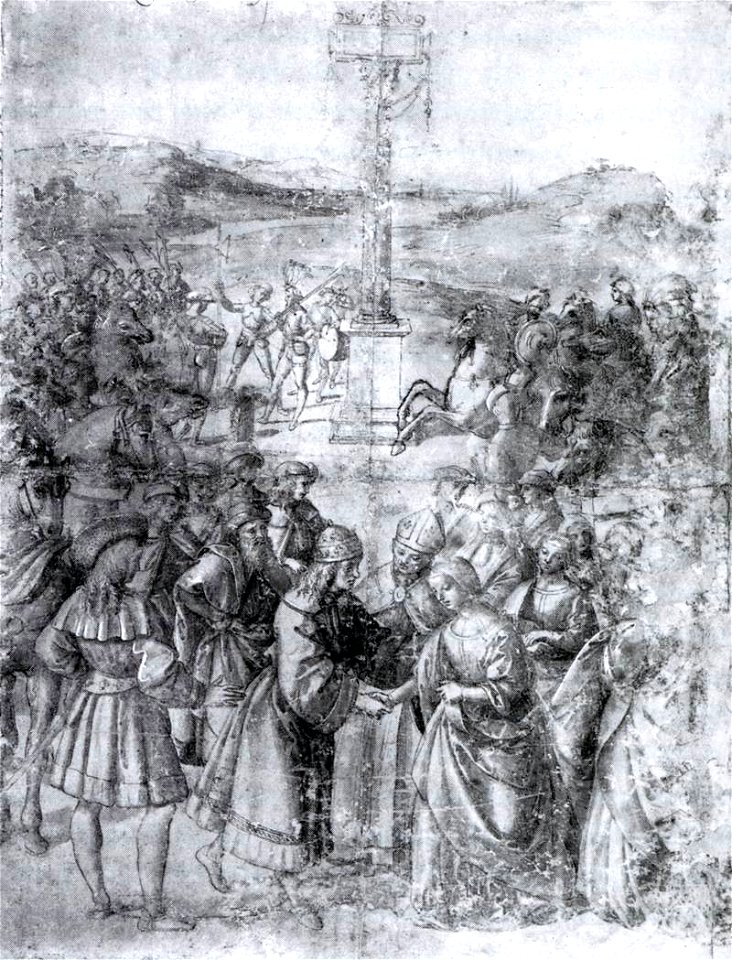 Pinturicchio - The Encounter between Frederick III and Eleonora of Portugal - WGA17799