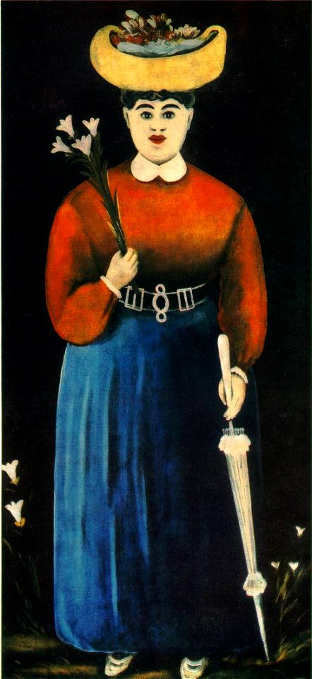 Pirosmani. Lady in red