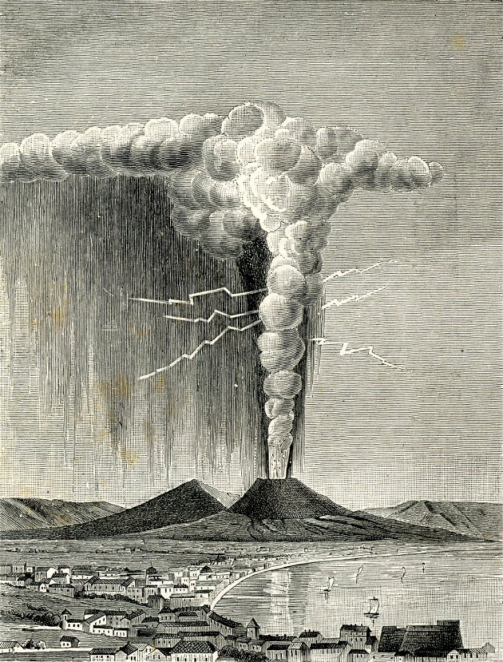 Pino del Vesuvio nell anno 1882