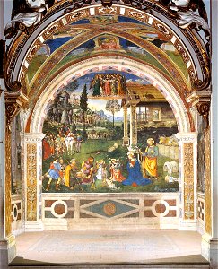 Pinturicchio - The Adoration of the Shepherds - WGA17777. Free illustration for personal and commercial use.
