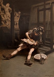Piotr Stachiewicz - Phantoms in the Studio – Irony - MNK II-b-29 - National Museum Kraków