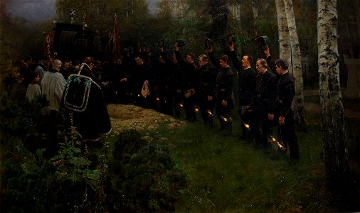 Piotr Stachiewicz - Miner's Funeral - MNK II-b-6 - National Museum Kraków