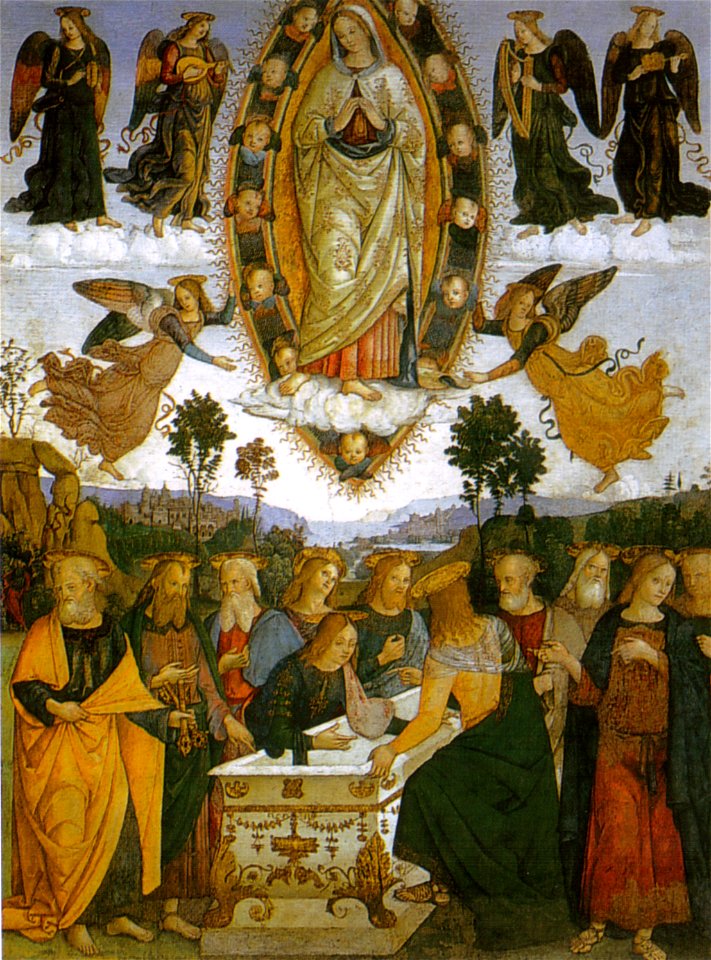 Pinturicchio, assunzione della vergine della cappella basso della rovere