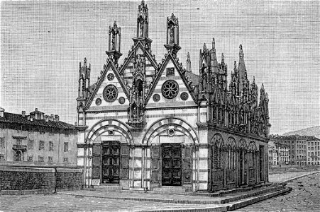 Pisa – Santa Maria della Spina (xilografia)