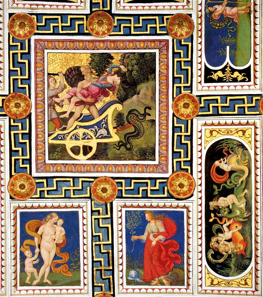 Pinturicchio - Ceiling decoration (detail) - WGA17786