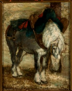 Piotr Michałowski - Percheron harnessed - MP 592 MNW - National Museum in Warsaw