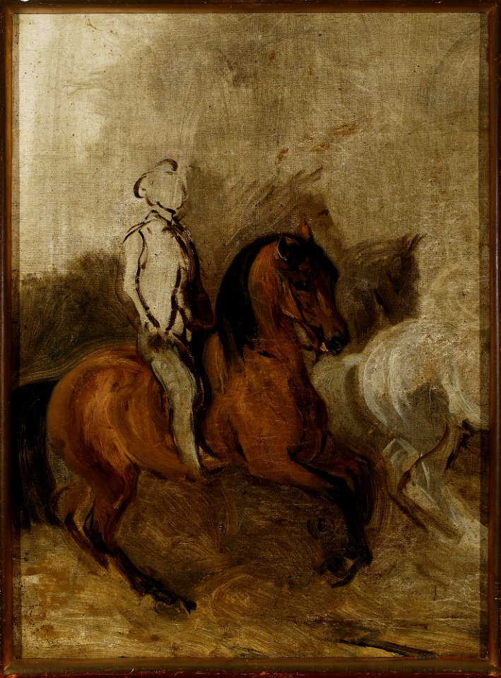 Piotr Michałowski - Horseman, sketch - MP 589 MNW - National Museum in Warsaw