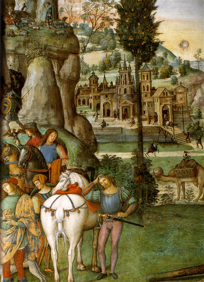 Pinturicchio, cappella baglioni, dettaglio 02