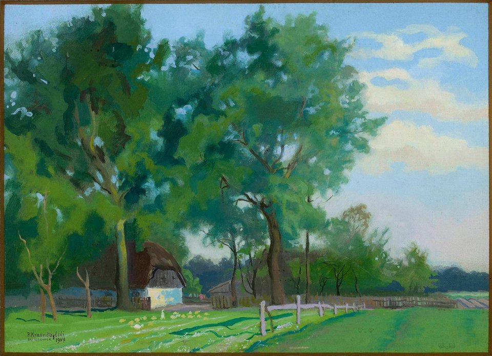 Piotr Hipolit Krasnodębski - Countryside landscape - MP 5370 MNW - National Museum in Warsaw