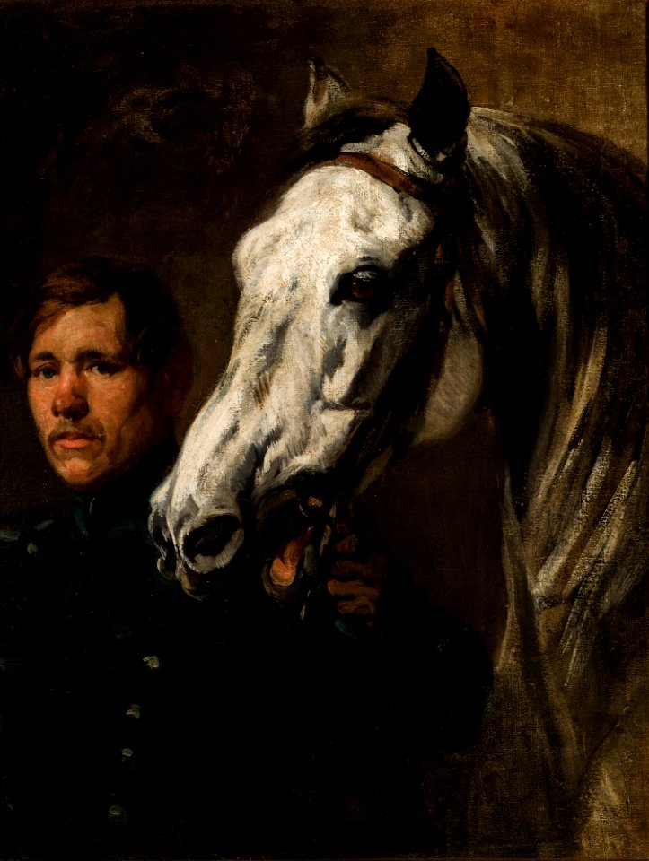 Piotr Michałowski - Stable Boy Holding the Horse by the Bridle - MNK II-a-731 - National Museum Kraków
