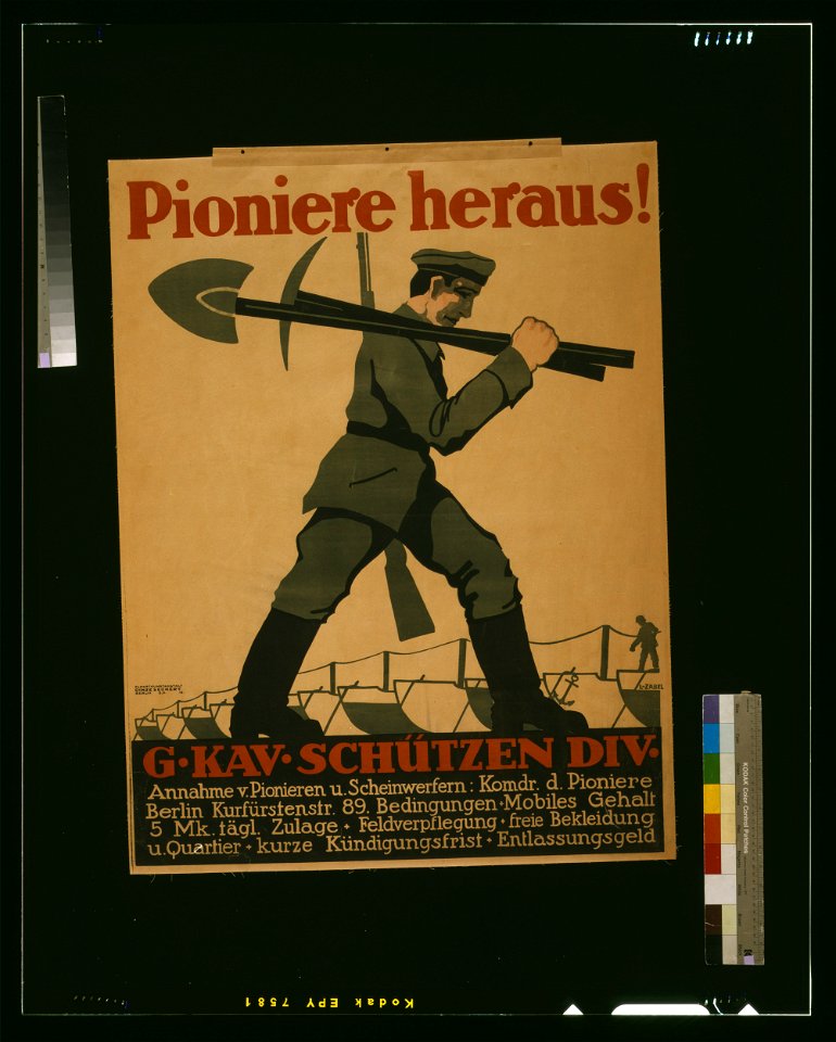 Pioniere heraus! G.Kav.Schützen Div. - L. Zabel. LCCN2004666131