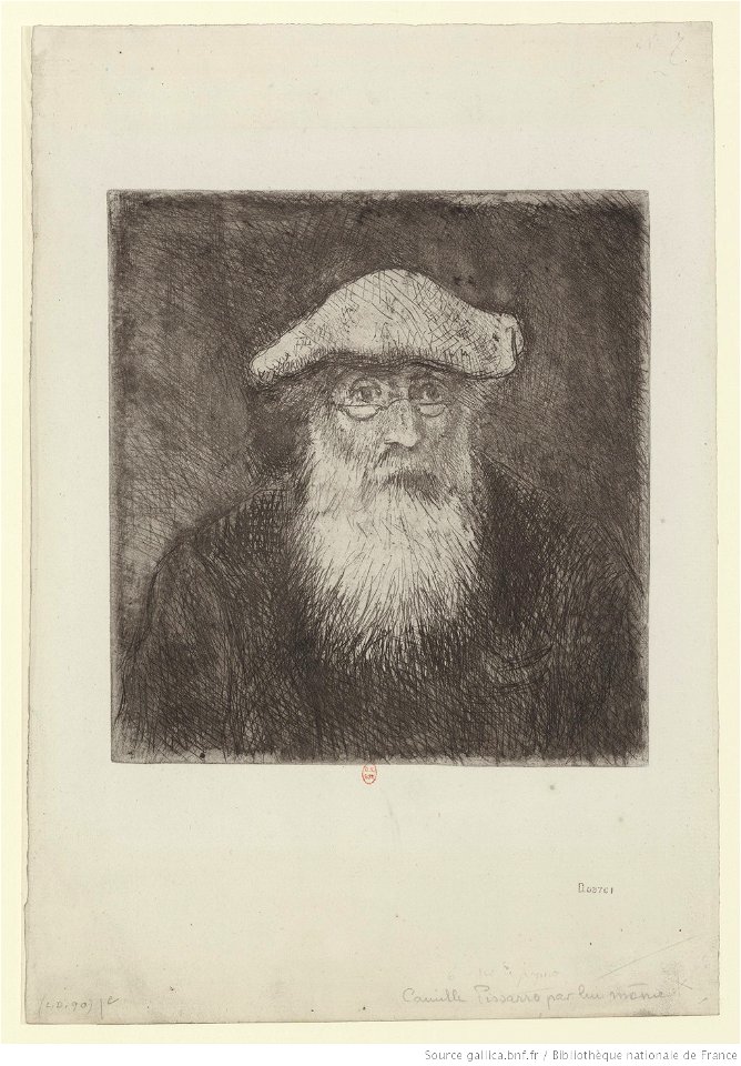 Pissarro - Camille Pissarro, par lui-même, 2e état, btv1b6955224w
