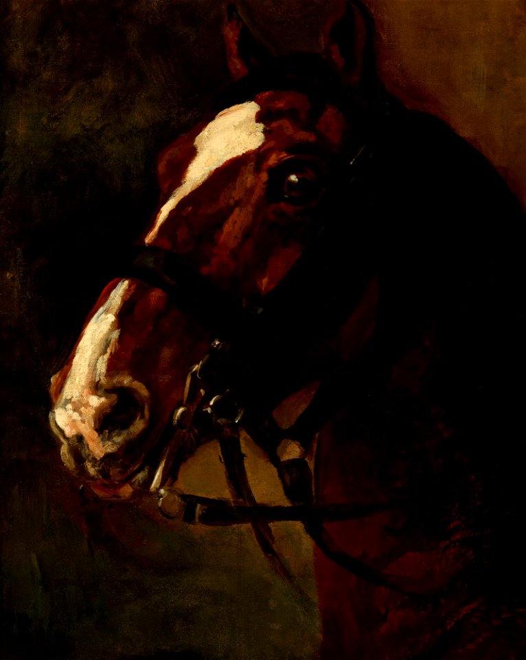 Piotr Michałowski - Bay Horse's Head - MNK II-a-740 - National Museum Kraków