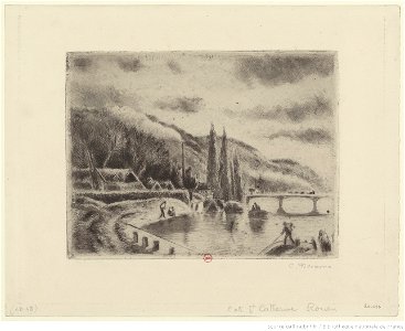 Pissarro - Côte Ste-Catherine, Rouen, 6ème état, btv1b69551464