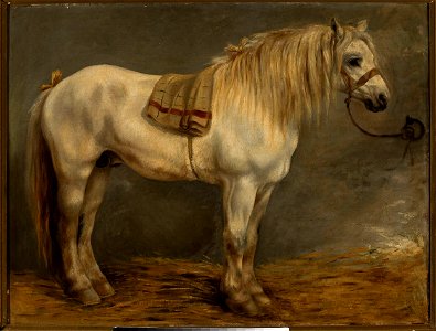 Piotr Michałowski - Horse in the stables - MP 596 MNW - National Museum in Warsaw