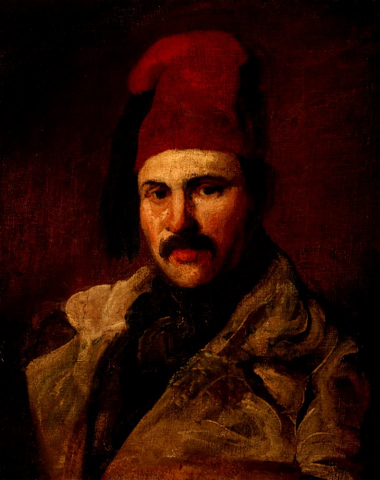 Piotr Michałowski - Portrait of Maksymilian Oborski Wearing a Fez - MNK II-a-1015 - National Museum Kraków