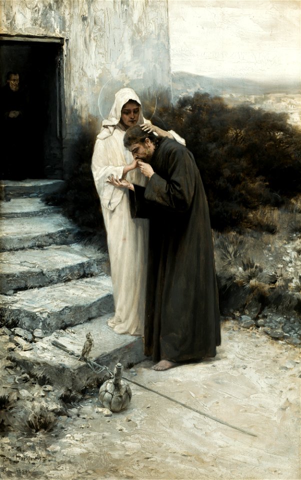 Piotr Stachiewicz - Our Lady Says Farewell to Christ. The Cycle Legend of Our Lady - MNK II-b-180 - National Museum Kraków