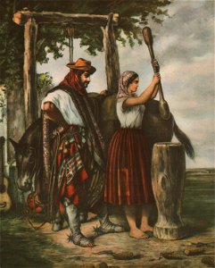 Pisadora de maíz - Buenos Aires, según Pallière
