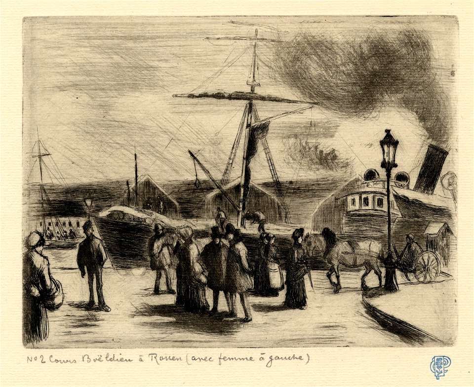 Pissarro - Cours Boieldieu, à Rouen, 1907,1115.2