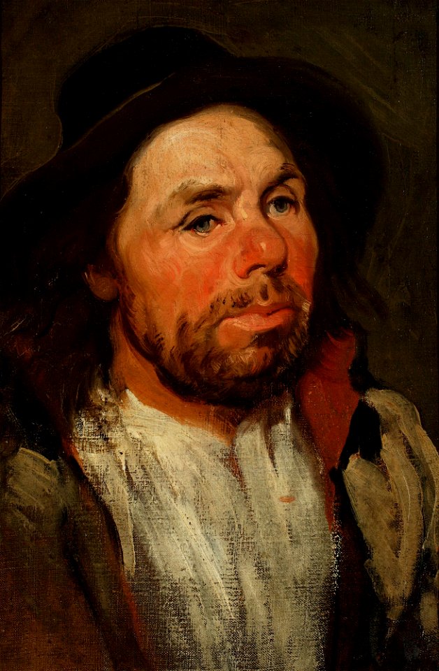 Piotr Michałowski - Study of a peasant in a hat - MP 283 - National Museum in Warsaw