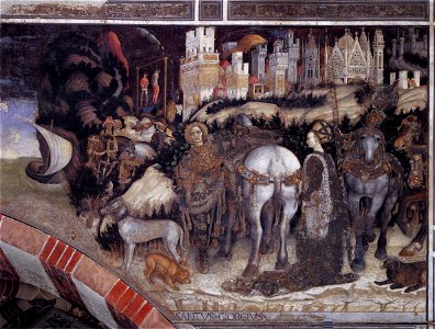 Pisanello - St George and the Princess of Trebizond (right side) - WGA17874