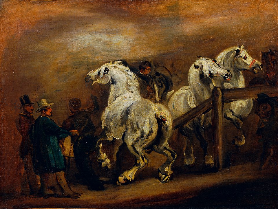 Piotr von Michalowski - Pferdemarkt - 1685 - Österreichische Galerie Belvedere