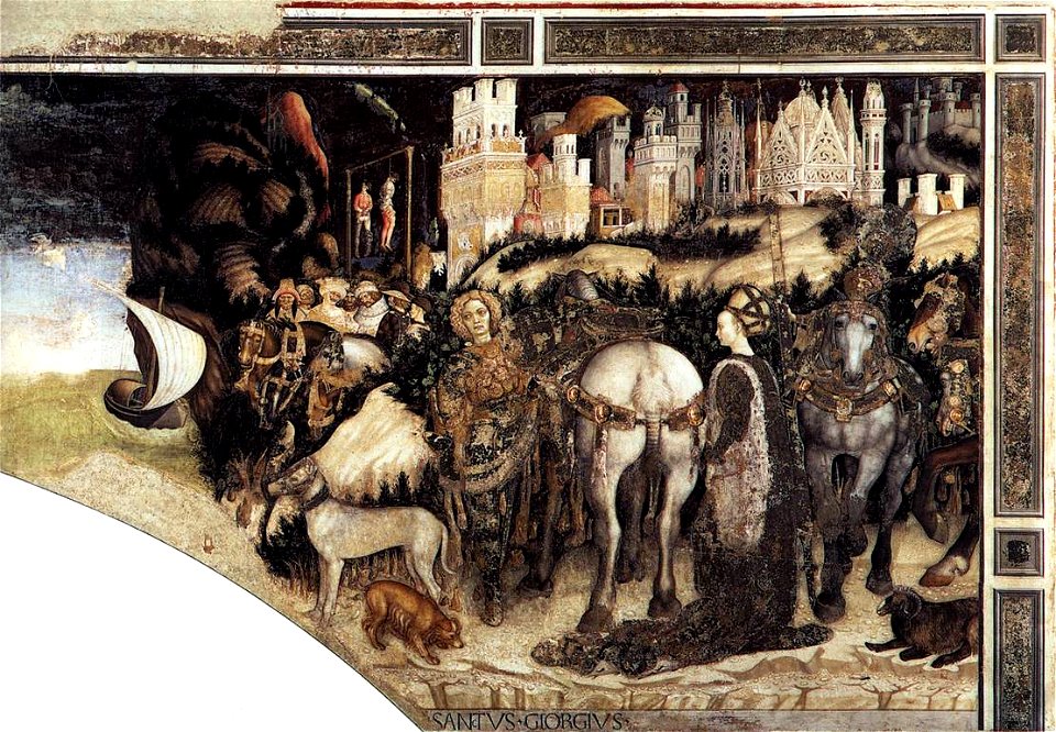 Pisanello - St George and the Princess of Trebizond (right side) - WGA17875
