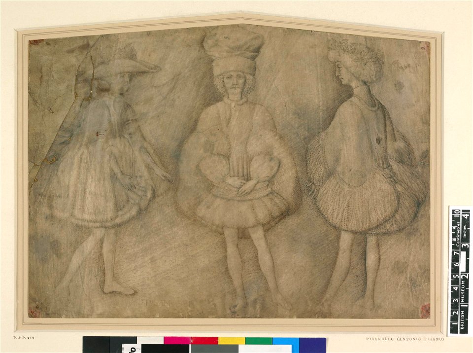 Pisanello - Three men standing, 1846,0509.143, 1433 (circa)