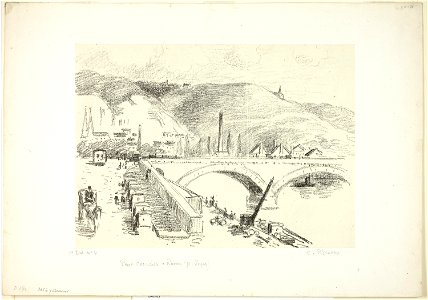 Pissarro - Bridge in Rouen Pont Corneille, 1963.821