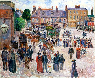 'Bank Holiday, Kew' by Camille Pissarro, 1892
