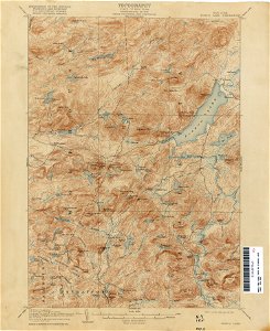 Piseco Lake New York USGS topo map 1904