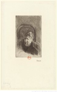 Pissarro - Grand'mère dans son fauteuil (la mère de l'artiste), 5e état, btv1b6955190j