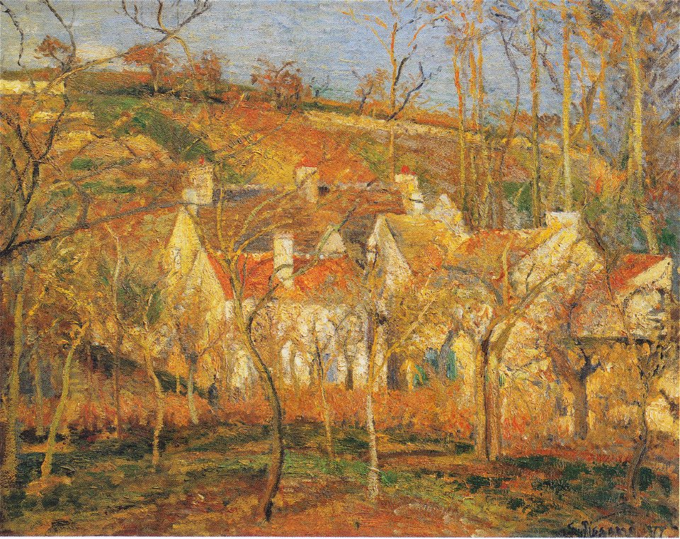 Pissarro - Die roten Dächer - 1877