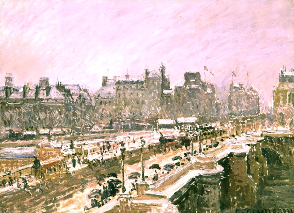 'Le Pont Neuf, Effet de Neige' by Camille Pissarro, 1901
