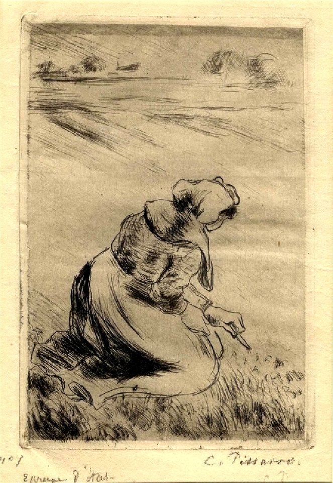 Pissarro - La Sarcleuse, WA1952.6.580